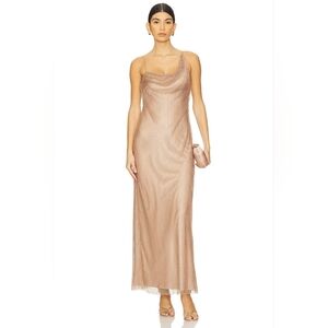 NWT ET Ochs Myla Crystal Net Gown Sz 2